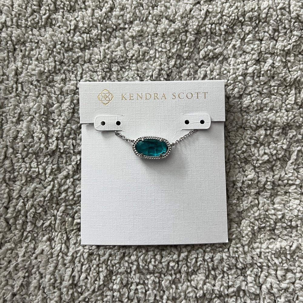 Kendra Scott Silver and Blue Necklace